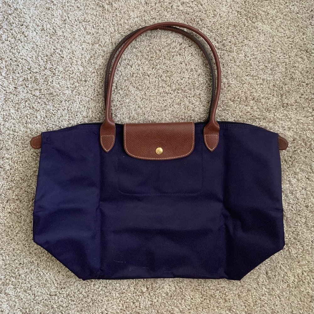 Large Le Pliage Tote - Bilberry